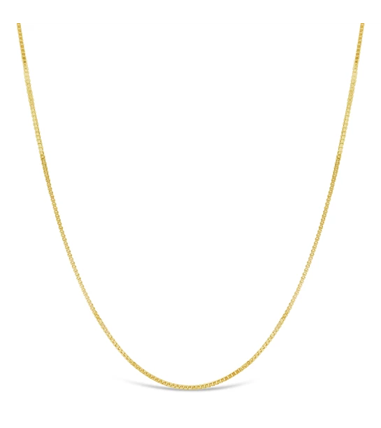Flat Solid gold chain