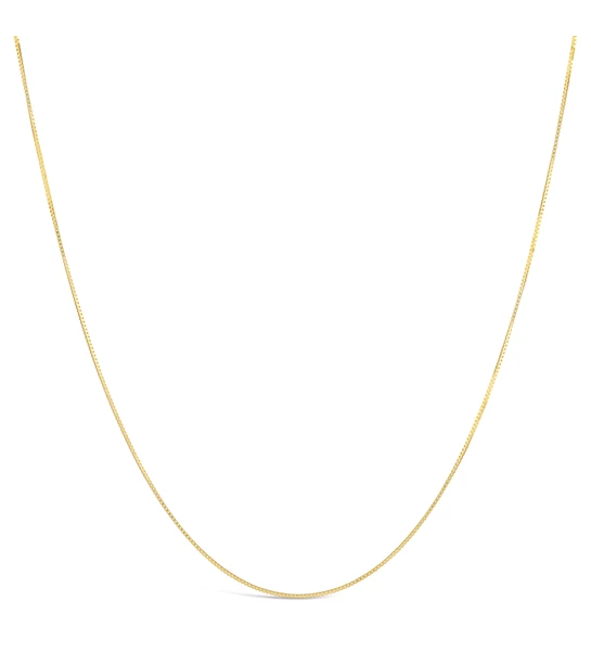 Solid Slim gold chain