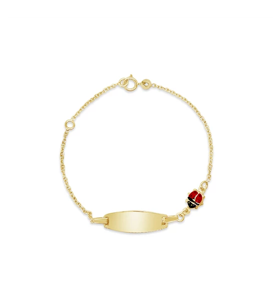 Happy Ladybug gold bracelet