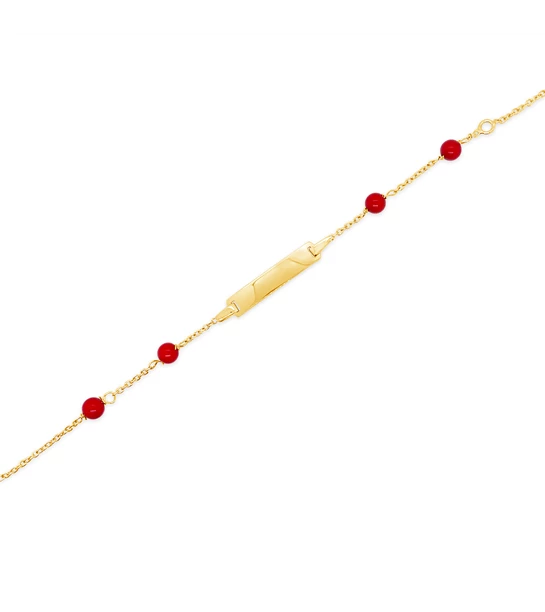 Pearlet gold bracelet with corals