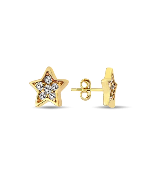 Bright Stars gold earrings