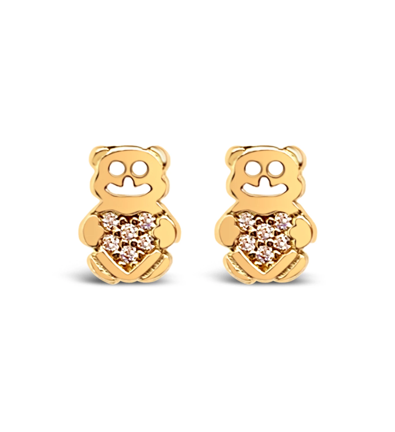 Teddy Bears zlatne naušnice