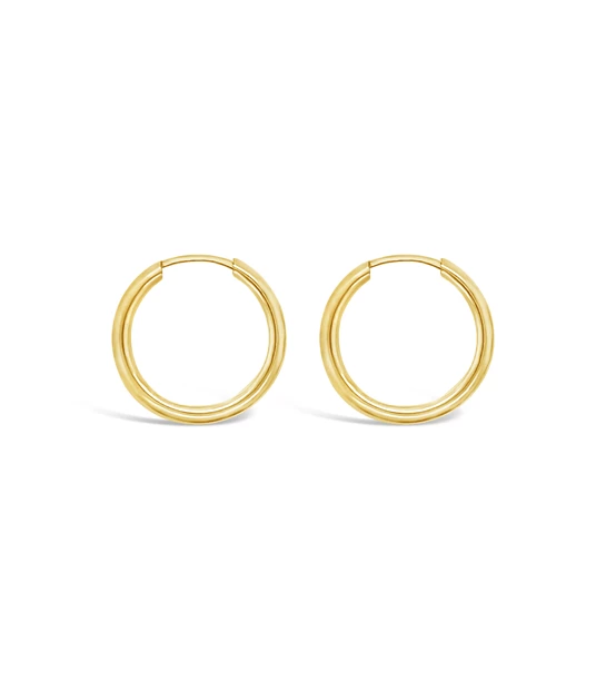 Circles Midi gold earrings
