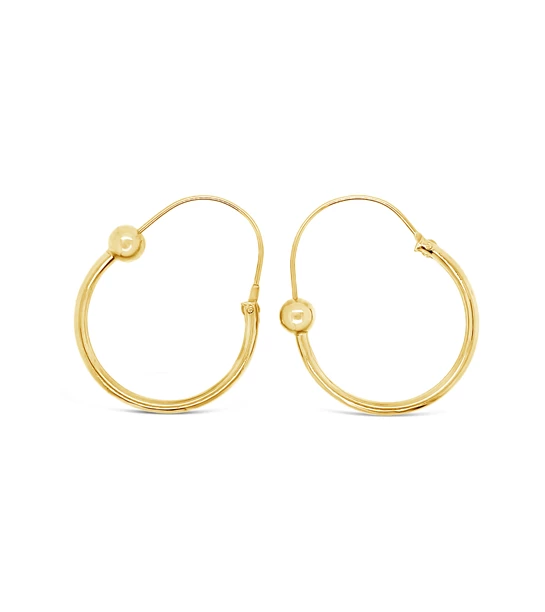 Round Rounds gold earrings