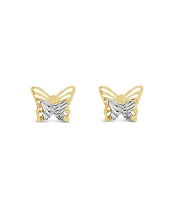 Pretty Butterflies gold earrings