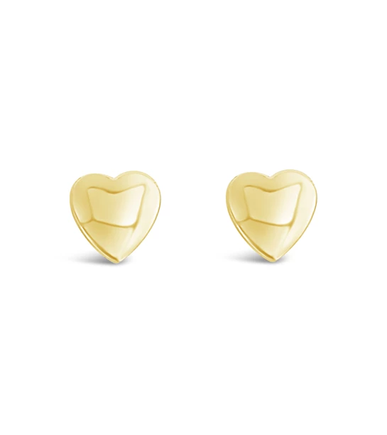 Globe Hearts gold earrings
