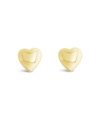 Globe Hearts gold earrings