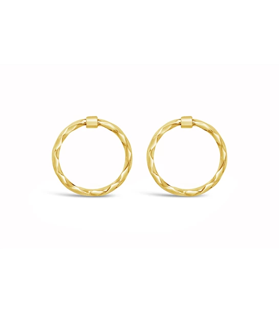 Sphere Rounds gold earrings