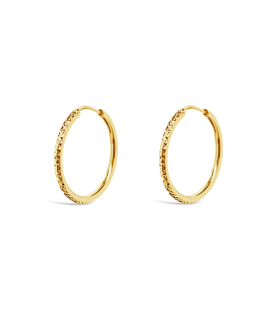 Sphere Circles gold earrings