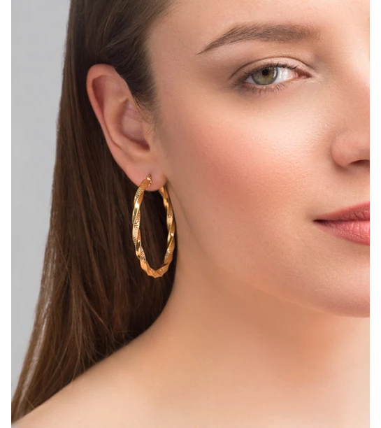 Premium Hoops gold earrings
