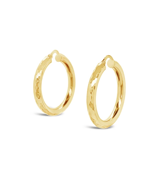 Smooth Rounds gold earrings