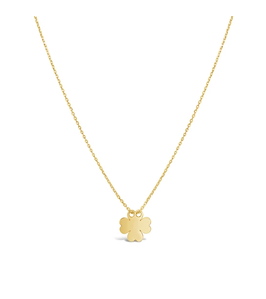 Cute Clover gold necklace