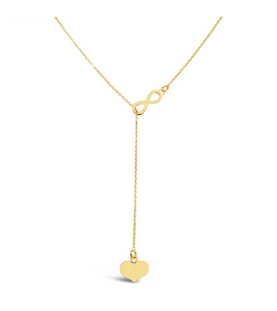 Infinity Love gold necklace
