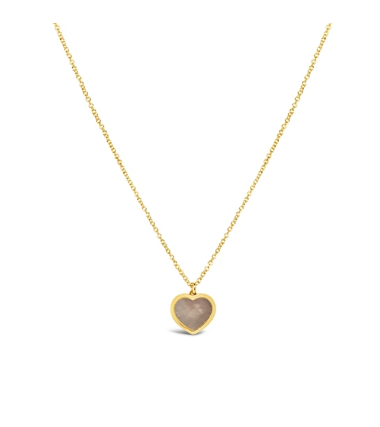 Nacre Heart ogrlica zlato