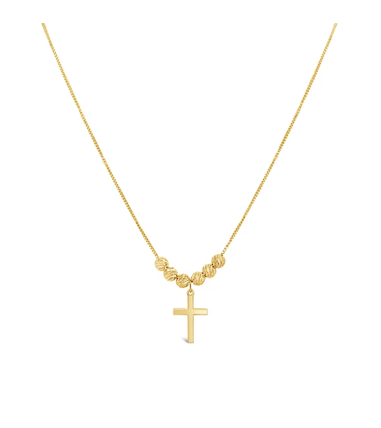 Cross Faith gold necklace