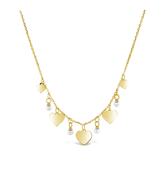 Pearl Wish gold necklace