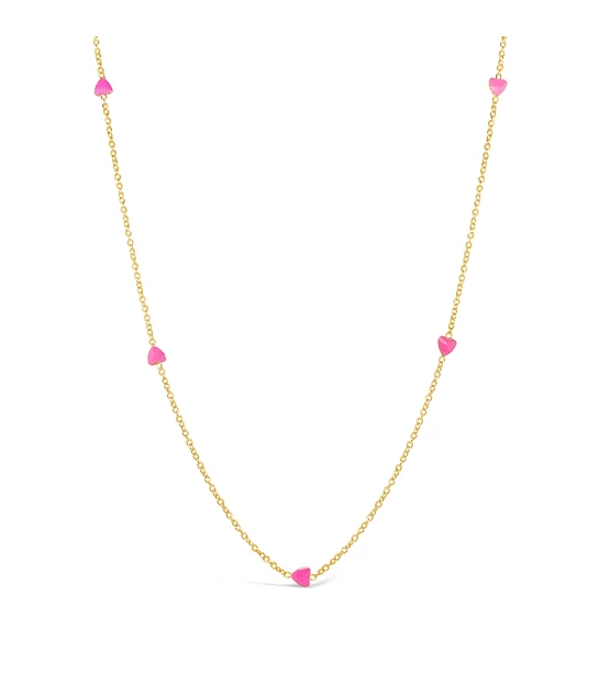 Heart Bunch gold necklace