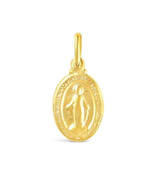 Bezgrešna Djevica Marija zlatni privjesak