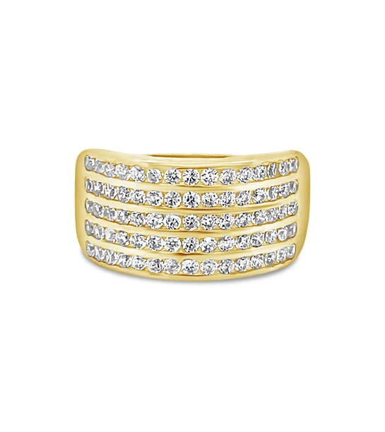 Starlight gold ring