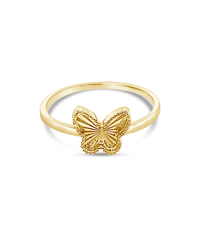 Fraction Butterfly zlatni prsten
