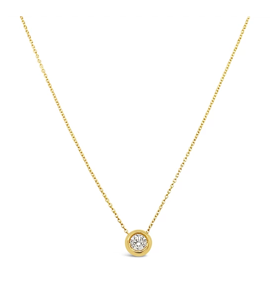 Neptune diamond gold necklace