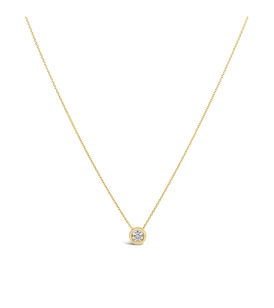 Neptune diamond gold necklace