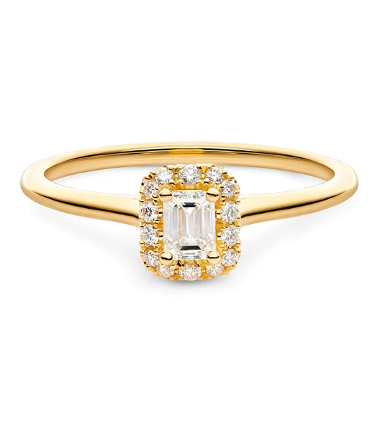 Impression zlatni zaručnički prsten s dijamantom