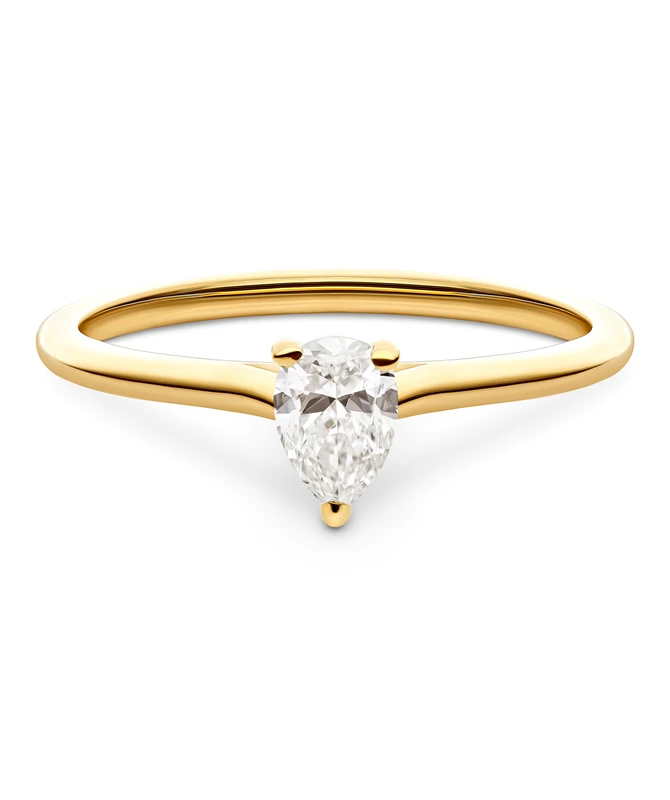 Luminous zlatni zaručnički prsten s dijamantom