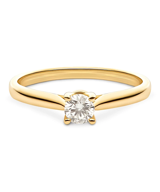 Chanson zlatni zaručnički prsten s dijamantom