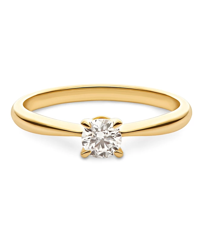 Caprice zlatni zaručnički prsten s dijamantom