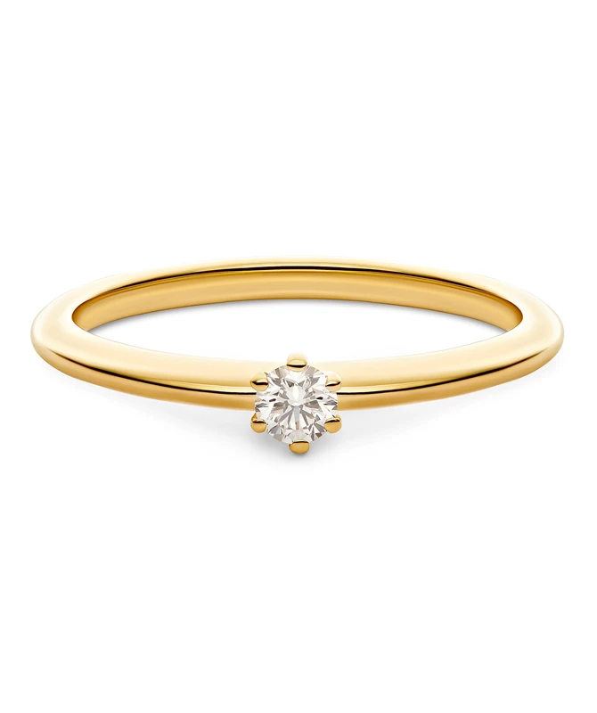 Celest zlatni zaručnički prsten s dijamantom
