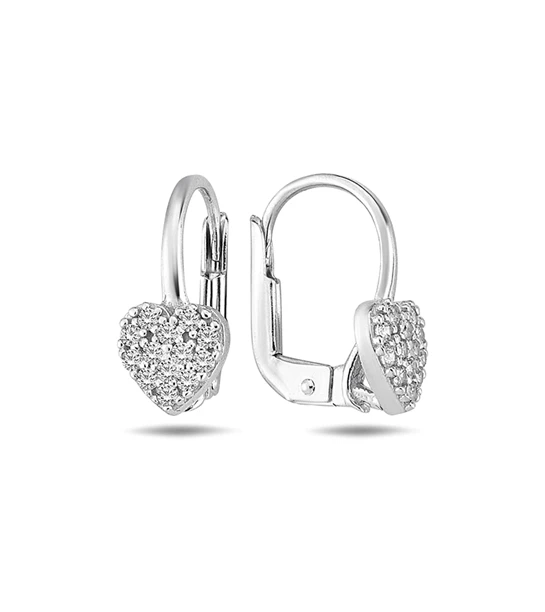 Grand Hearts gold earrings