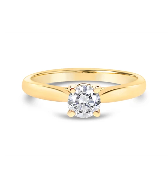 Divine zlatni prsten s dijamantom