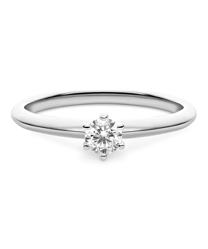 Devout zlatni zaručnički prsten s dijamantom