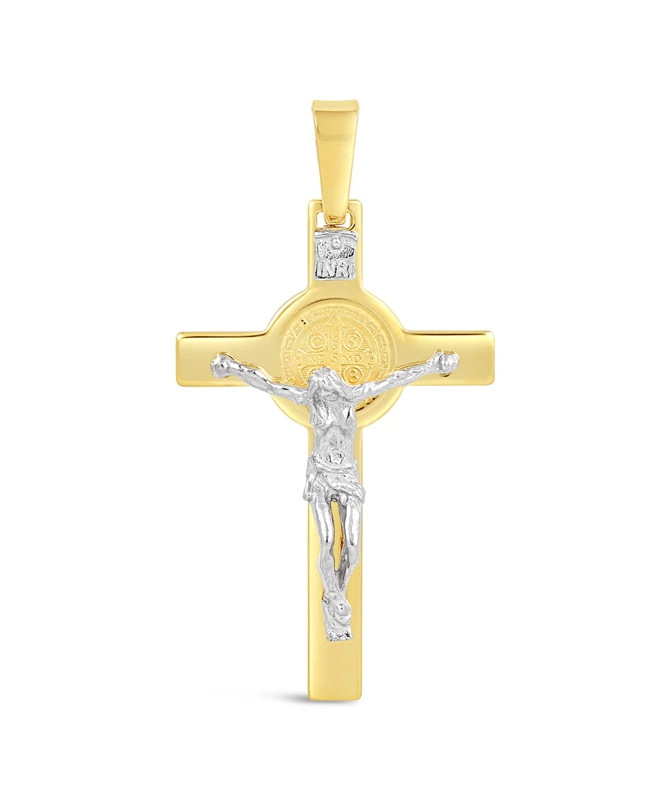 Spiritual Cross zlatni privjesak
