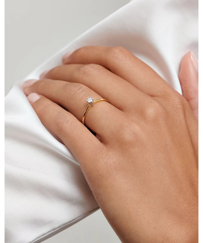 Grace zlatni zaručnički prsten s dijamantom